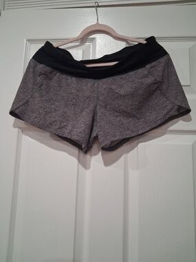 Lululemon Speed Up Shorts Womens Size 10 Brown Gray.